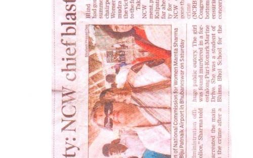 NCW Chairperson Mamta Sharma undertook a two day visit of Odisha on 22nd June 2013