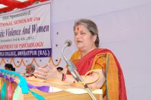 Smt Mamta Sharma, Chairperson NCW was the chief guest at National Seminar “Domestic Violence And Women” organized by Department of Psychology, R. D. Girls College, Bharatpur, Rajasthan